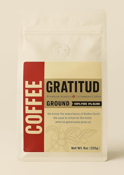 GRATITUD Colombian Ground Coffee · 8 oz